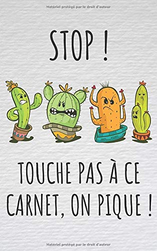Télécharger Stop ! Touche pas à ce carnet, on pique !: carnet de mots de passe | Vos adresses internet et codes Livre PDF Gratuit