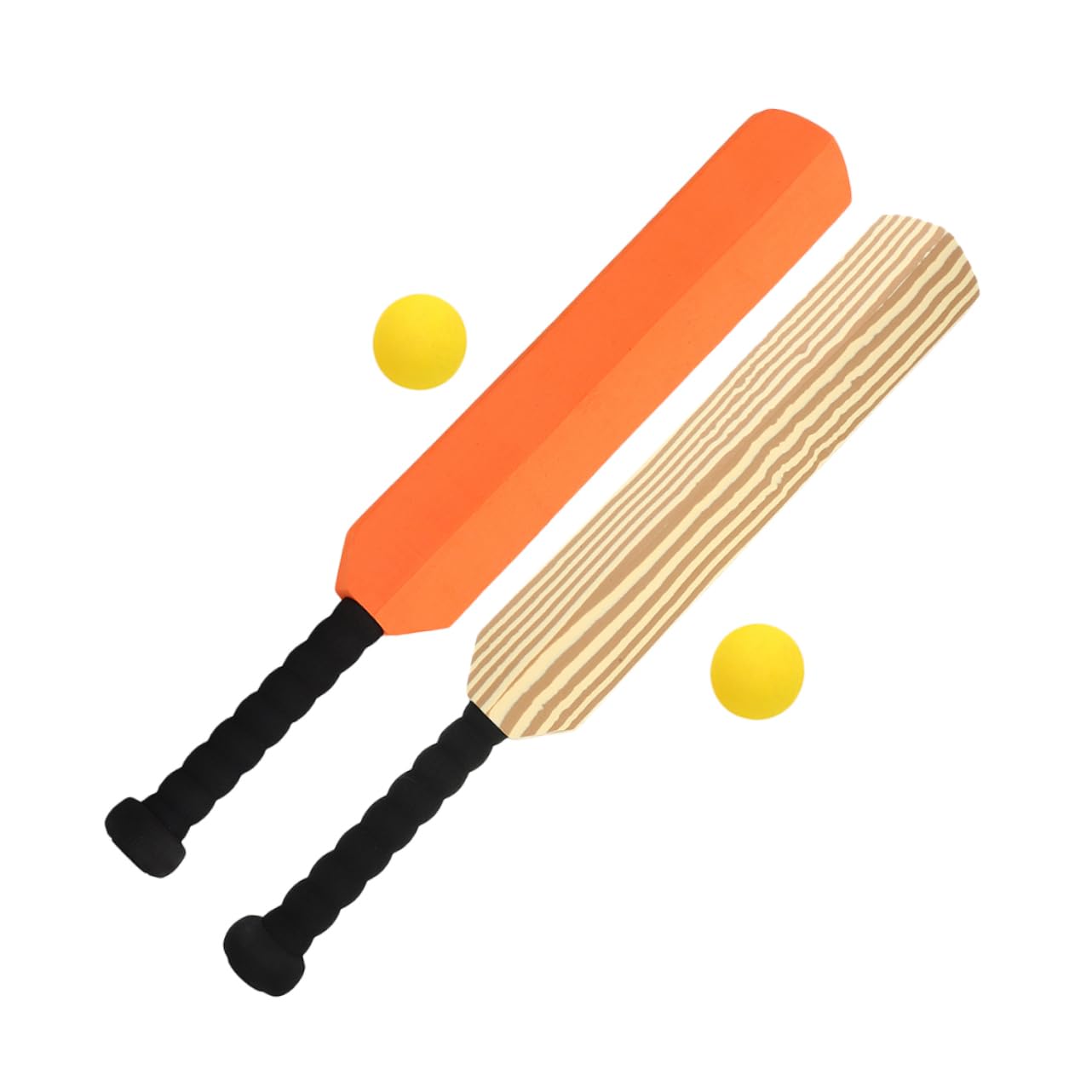 Toyvian Batte de Baseball en Plastique EVA 4Pcs Équipement d'Entraînement Sport Familial