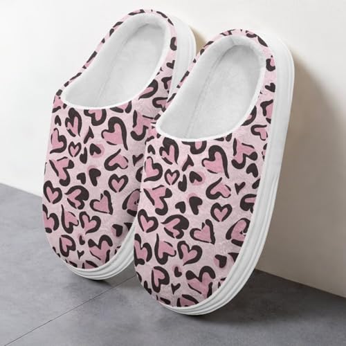 Womens Platform Slippers for Winter, Memory Foam Plush Cozy House Slippers for Indoor Outdoor Bedroom Shoes4