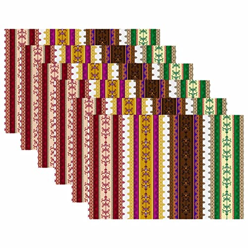 Set de table antidérapant résistant chaleur protège table lot de 6