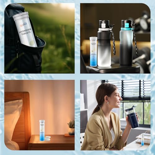 Hydrogen Water Tablets 12ppm with Magnesium - Create High Concentration H2 Drinking for Cellular Vitality & Cognitive Wellness and Powerful Antioxidants Support Brain Health - Image 8