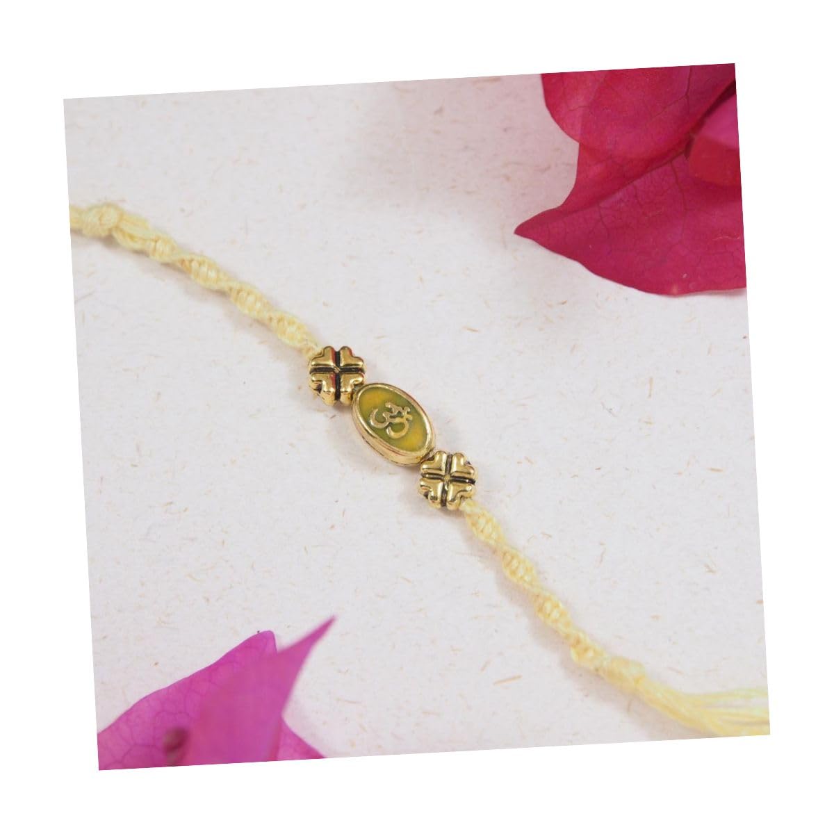 I Jewels OM Rakhi With Roli Chawal & Rakshabandhan Card for Men/Bro/Brother (R230) (Yellow) (B0D876WF1L) Amazon Price History, Amazon Price Tracker