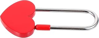Heart Padlock Heart Lock Wedding Decor Metal Decorative Lock Wish Lock Wishing Lock for Travel Lovers Heart-Shaped Zinc Alloy Metal Red Decorative Lock Personalized Padlock