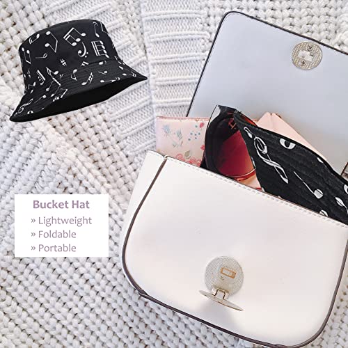 Image of Reversible Bucket Hat for Women Summer Travel Fisherman Cap, Girls Cute Double Side Wear Bucket Cap