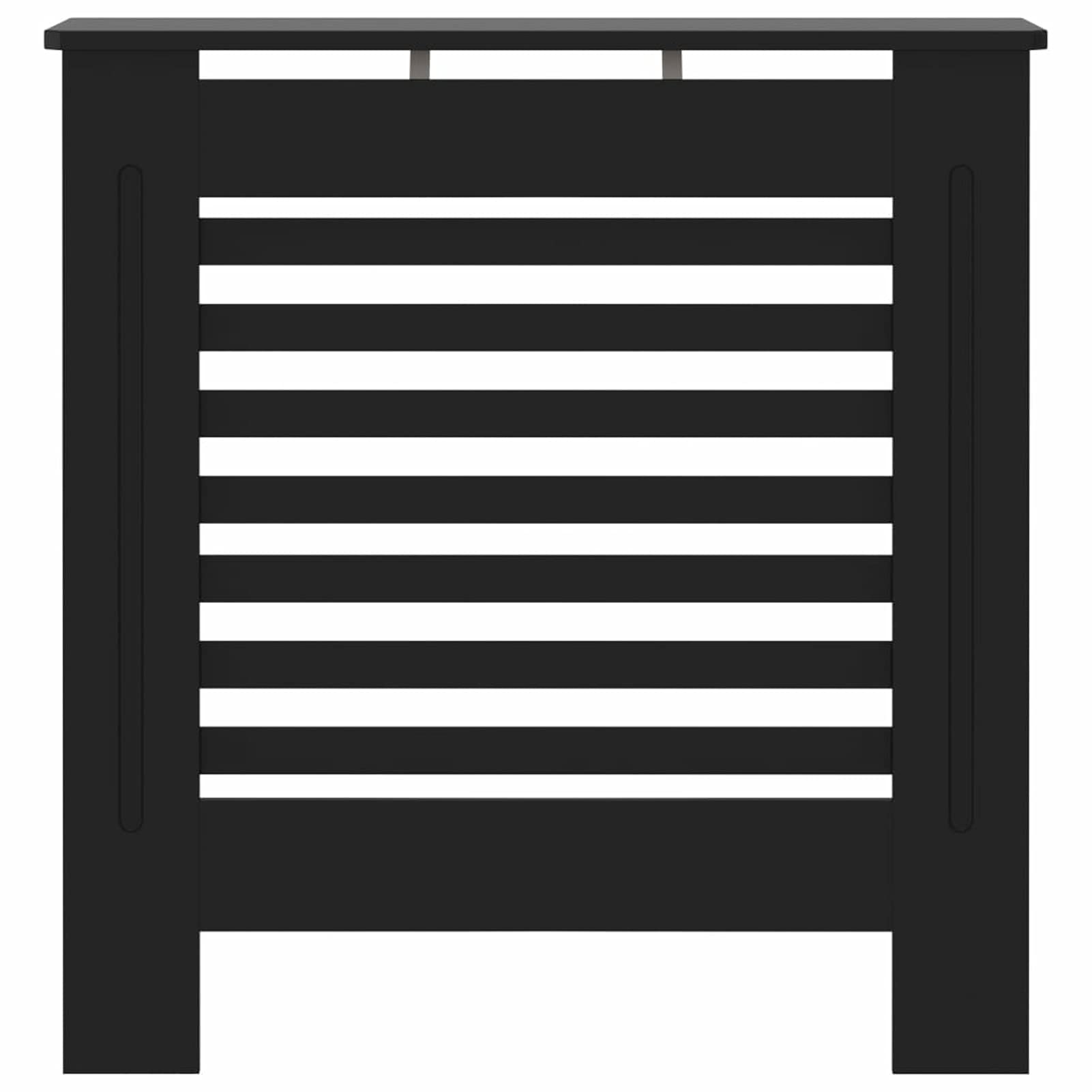 Tidyard Cubierta para Radiador Cubierta de Radiador para Radiador Diseño Moderno Cubre Radiador Cubreradiador Moderno MDF Negro 78 x 19 x 81,5 cm