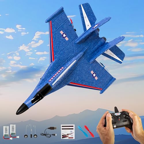 GHOSTX3 GhostXIII RC Plane - Durable RC Airplane with Shock-Absoring Peak - Long-Lasting Remote Control Airplane with 2 Batteries Included - RC Planes for Beginners with 2.4 GHz Connection