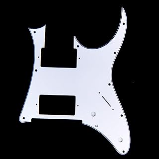 Custom Guitar Pick Guard for Ibanez RG 350 DX, 2-Pickup, 3ply White