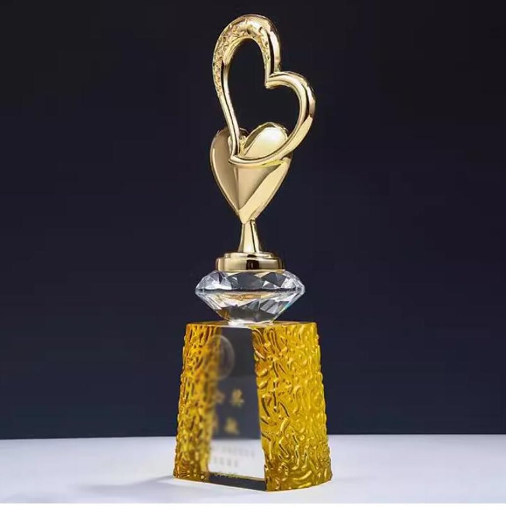 Trofeo d'Amore in Metallo Cerimonia di Premiazione Dell'evento di Beneficenza per Il Benessere Pubblico, Trofeo d'Onore Trofeo di Encomio Aziendale Regali per Bambini