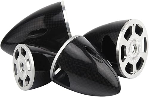 Miniatura 2 de Hiladora de hélice de avión, 1 hilador de hélice RC de fibra de carbono con placa de aluminio CW, 2 cuchillas para ala fija eléctrica, accesorios de