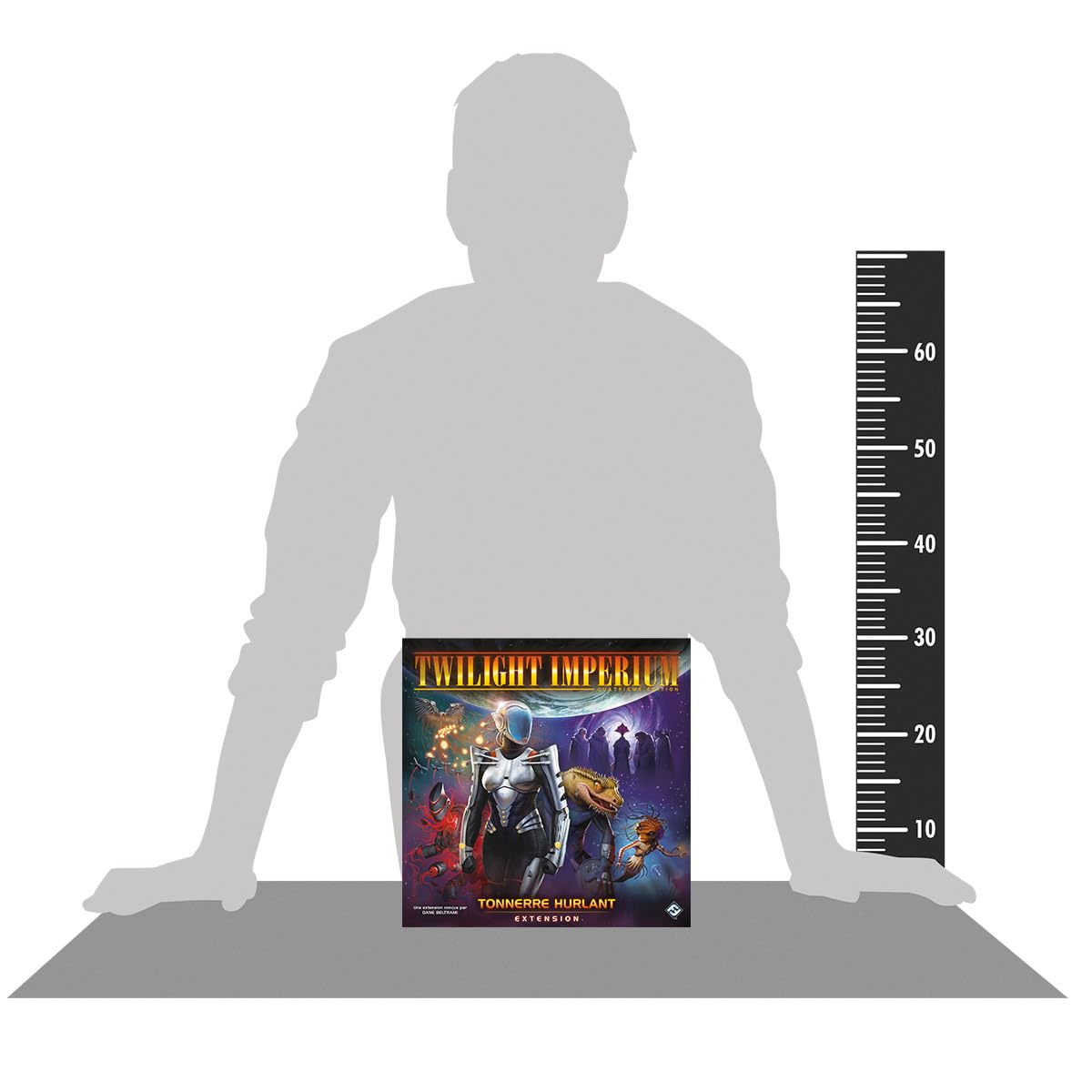 Asmodee - Imperium Zmierzchu: Wyjący grzmot - Fantasy Flight Games - Gra strategiczna - Niepublikowane frakcje - Od 14 lat - 3 do 8 graczy - 4-8 godzin - Wersja francuska