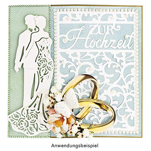 Fustella a forma di coppia, 6 cm x 14,6 cm