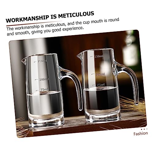 Alipis 2 Unidades dispensador de vinho medidor de vinho de vidro xícara de café expresso taças de vi