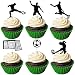 12 Stück Fußball Cupcake Topper Fußball Kuchen Dekoration,Fußball Kuchen Deko Fußball Tortendeko Kinder Tortendeko Fussball für Geburtstagsfeier Fußball Party Dekoration