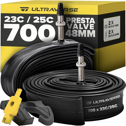 Ultraverse Bike Inner Tube for 700x23-25c, 28 inch...