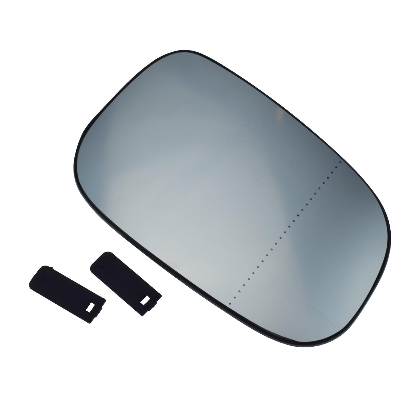 Right Passenger Side Heated Mirror Glass Replacement For Volvo C30, S40, C70, V50 - Black
