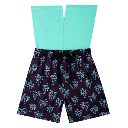 Image of Cozople Boys Swim Trunks Compression Liner Swim Shorts Quick Dry Bathing Suit with Boxer Brief Swimwear 2-20T