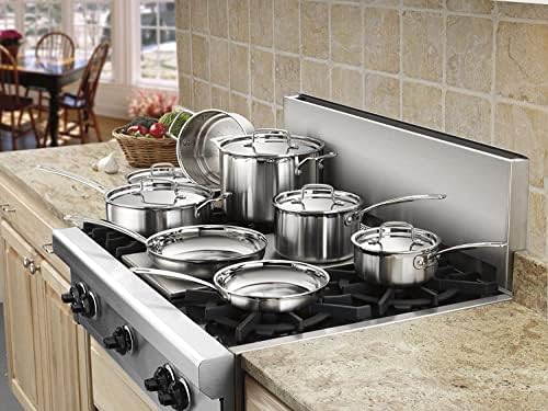 cuisinart multiclad pro triple ply stainless 7 piece cookware set