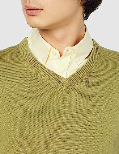 Amazon Essentials Men's V-Neck Sweater (Available In Big & Tall), Golden Olive, X-Large #TOP5