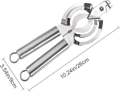 Miniatura 2 de Abrelatas manual de borde liso, antideslizante, multifunción, abridor de botellas de cerveza resistente para manos débiles, personas mayores con