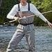 WIN.MAX Chest Fishing Waders for Men and Women, 3-Plyer Nylon Waterproof Lightweight Waders with 4mm Neoprene Stockingfoot (2XL)