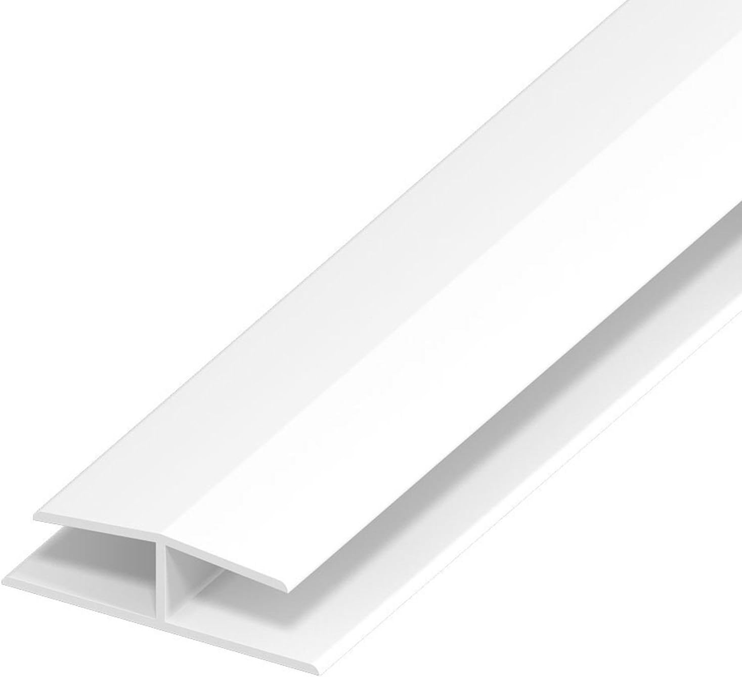 Anthracite Grey 5m x 40mm Panel Joint Plastic PVC-u H-Section Joining Profile for Flat PVC-u Plastic Roof Fascia