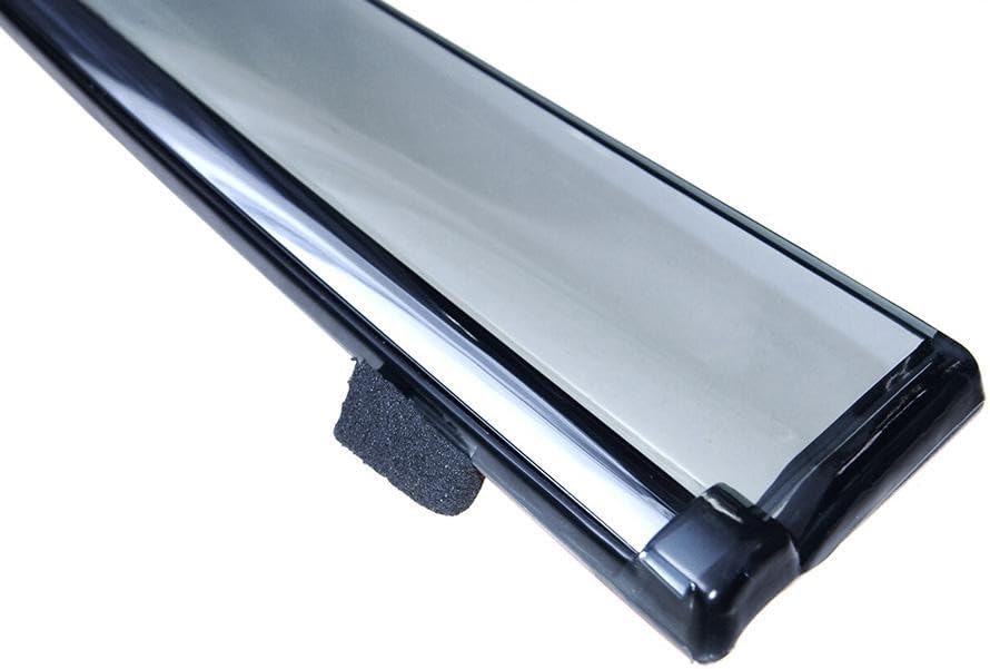 WellVisors Window Visors Wind Deflectors Compatible with Lexus 2007-2017 LS460 with Chrome Trim Rain Guards 3-847LX012