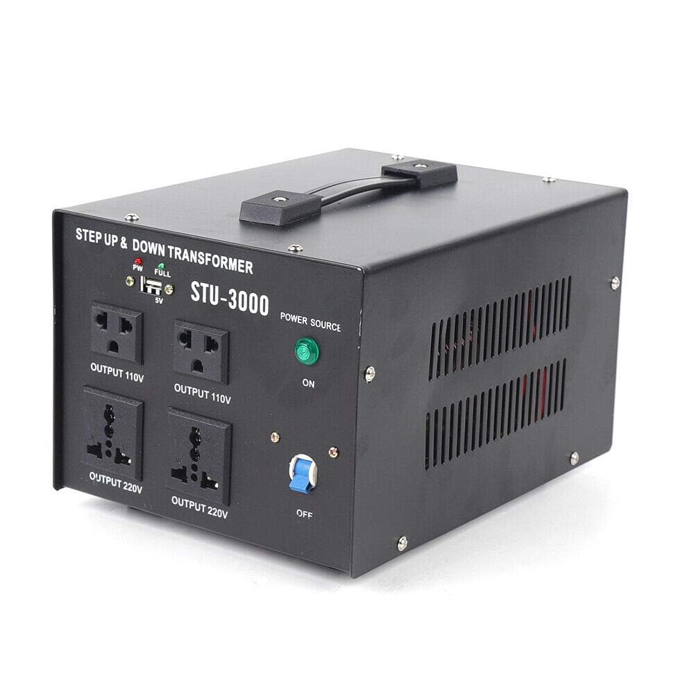 Trasformatore di tensione da 3000 W, trasformatore di voltaggio, 220 V, trasformatore da 110 V, con porta USB