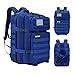 Mochila 45L Táctica Militar Bandera USA Impermeable Deportiva Caza Aire Libre Deportes Gimnasio Portatil Oxford 900D (Azul)
