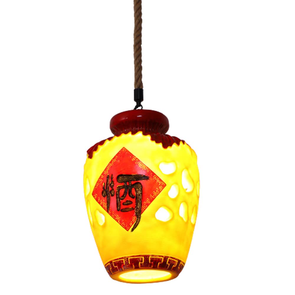 Suspension bouteille de vin en résine sculptée décorative