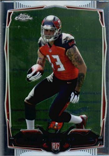 2014 Topps Chrome Football Rookie Card #185 Mike Evans - Tampa Bay Buccaneers