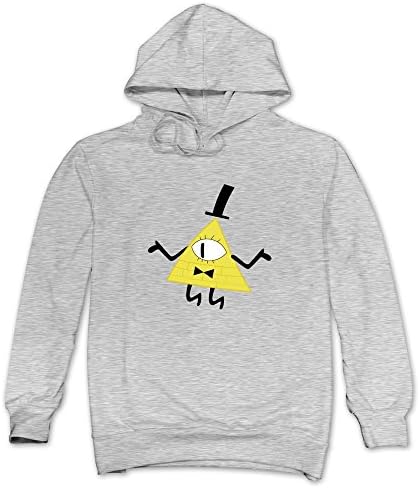 CRIS Gravity Falls Colors Bill Cipher Walking Hoodies Ash For Men