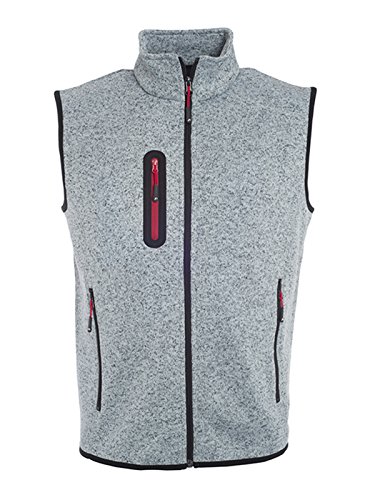 James & Nicholson Herren Knitted Fleece Outdoor Weste