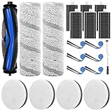 21 Stück Zubehör für Ecovacs X11 OMNICYCLONE Saugroboter, Ersatzteile mit 1 Hauptbürste, 4 Wattefilter, 2 Wischwalze, 6 Filter, 6 Seitenbürsten, 1 Reinigungsbürste, 1 Schraubendreher
