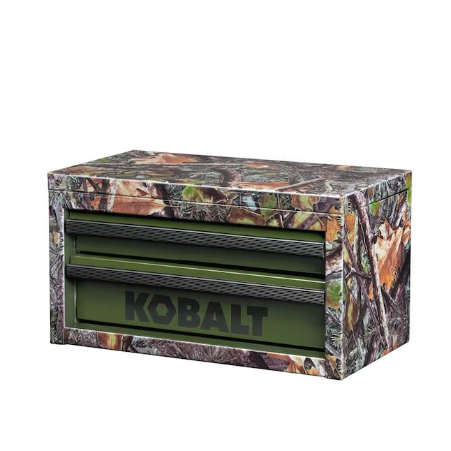 Mini 2-Drawer Real Camo Steel Tool Box
