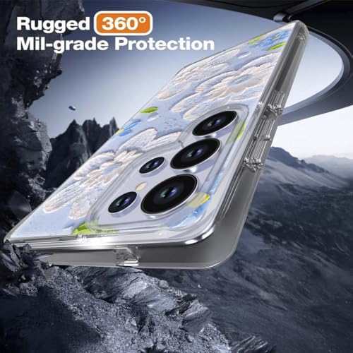 Image of Back Cover for Samsung Galaxy S25 Ultra Designer, Printed,Transparent,Flexible, Silicon -D3165