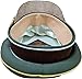 RegalCrafters WW2 German Army General Visor Cap Officer World War II Reproduction Germany Green and Brown (US, Numeric, 7 1/8, Cotton)