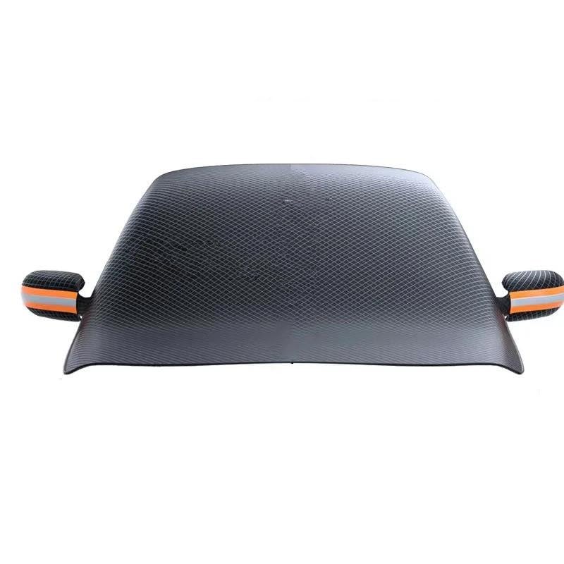 AKOUFALL Cubierta Parabrisas Coche Cubierta Invierno Coche Cubierta Exterior Impermeable Nieve Parasol Parasol Parabrisas Protección A Prueba Lluvia Medio Toldo Externo Funda Parabrisas Invierno