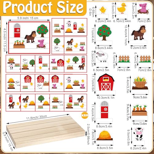 Vicenpal Juego Educativo de Granja para Niños 35 Piezas miniatura 2