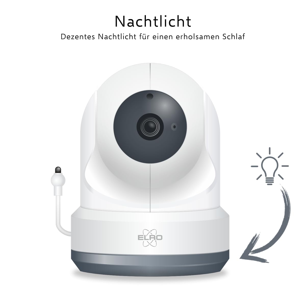 ELRO BC4000-2 Royale Babyphone mit 2 Full HD Kameras, 12,7 cm Touchscreen und Gegensprechfunktion