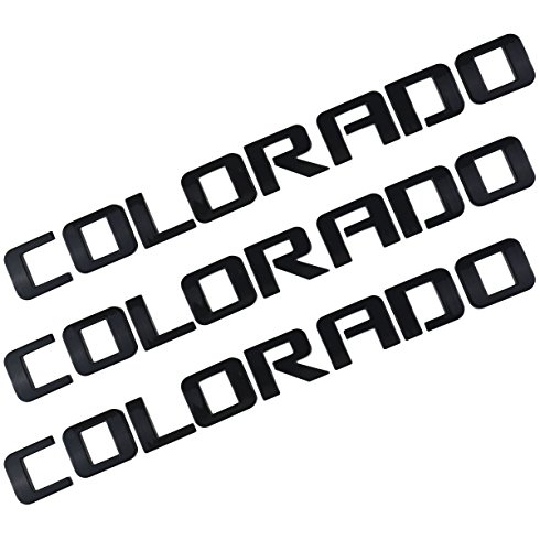 Emblème Colorado 3D noir brillant Aimoll pour customiser le style de votre pickup GM