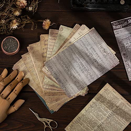 Papier de scrapbooking vintage par 180 feuilles pour bullet journal