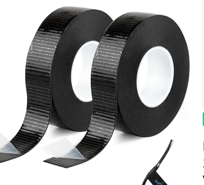 AIYHSW Cinta Aislante Negra de Caucho, 5m x 23mm x 0.8mm, Impermeable, Alta Flexibilidad, para Bricolaje, Reparaciones, Electricidad y Coche