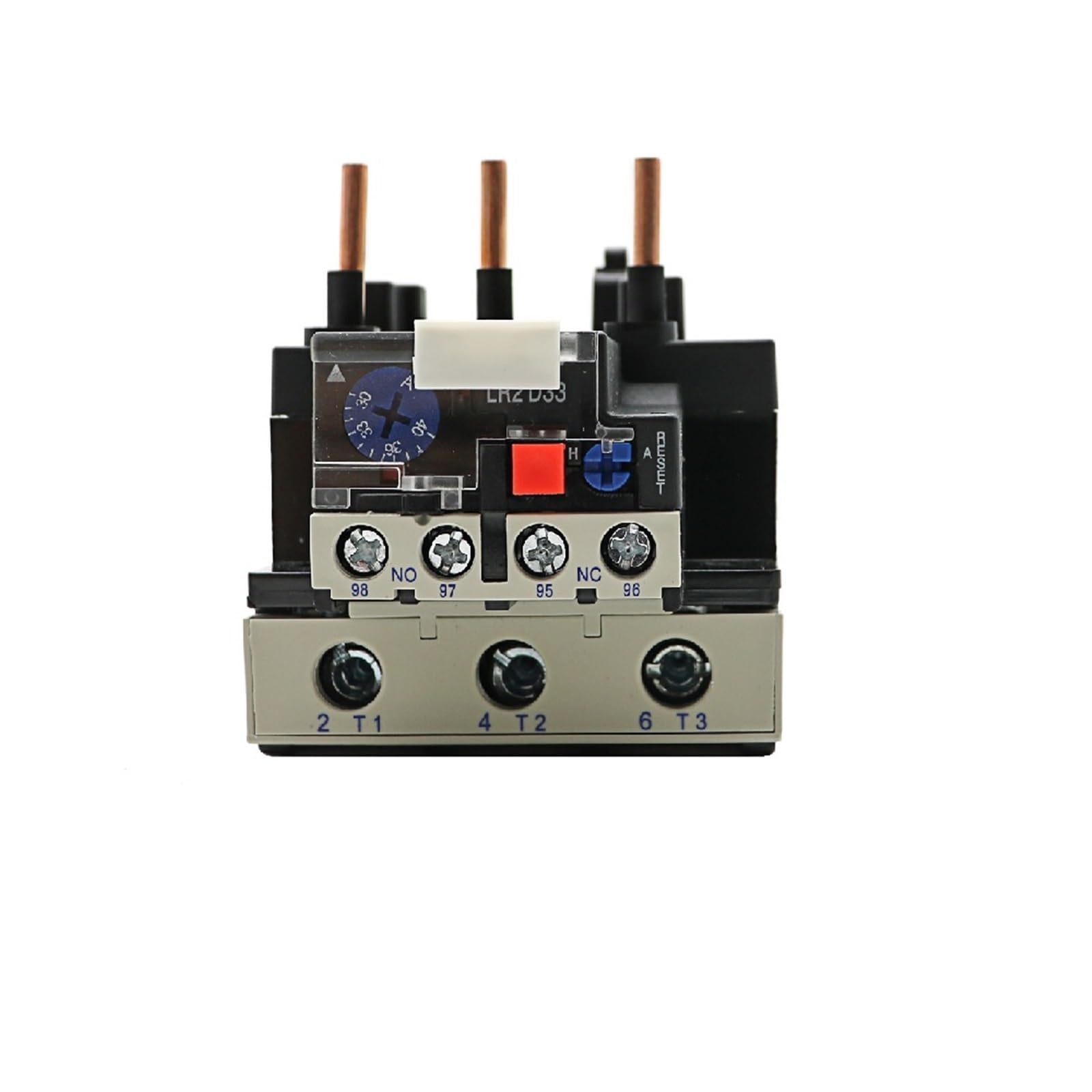 QEFHSVVZE JR28-95 Electric Thermal Overload Relay 40A 50A 65A 70A 80A 93A 3P LR2 D33 Overload Protector Relay 1NO 1NC for CJX2/LC1-D Relay(JR28-95 80-93A)