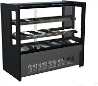Balcão Estufa 1,25 m Polar Preto Platinum PVE -220v