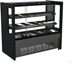 Balcão Estufa 1,25 m Polar Preto Platinum PVE -220v