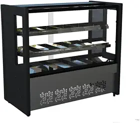 Balcão Estufa 1,25 m Polar Preto Platinum PVE -220v