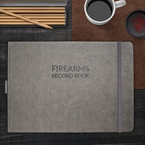 Skyline Firearms Acquisition & Disposition Record Book – Hardcover Gun Log Book For Firearm Dealers & Personal Use – Log Book For Receipt & Disposition Records – 1,342 Entries Total, 10X7″ (Grey) #TOP5