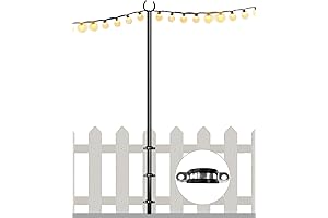 10 Foot Fence Posts for Outdoor Lighting and Decorations