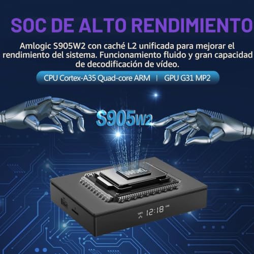Miniatura 9 de Android Tv Box,T95w Android 11.0 Box 4gb Ram 64gb Rom Amlogic S905w2 Quad-Core Cortex-A53 G31 Gpu Support 4k 3d 1080p Av1 2.4 5.0ghz Wifi Bt5.0 10 100m Ethernet Hdmi 2.1 H.265 Smart Tv Box