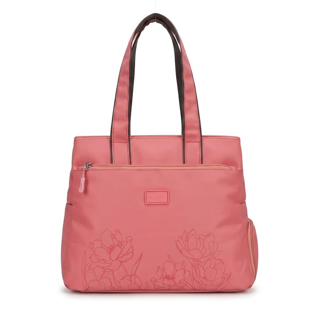 HB55 Tote Handbag for Girls & Women, Water Resistant Office Work Bag with Umbrella Pocket, Large Capacity Shoulder Bag for Work, Travel & Daily Use-image-40